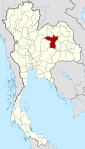 Thailand Khon Kaen locator map